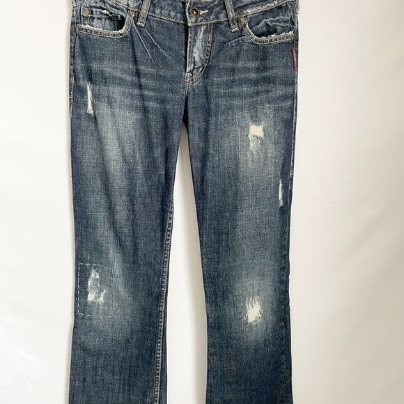 Silver Toni Jeans Boot Cut Distressed Size 27 - Picture 2 of 8